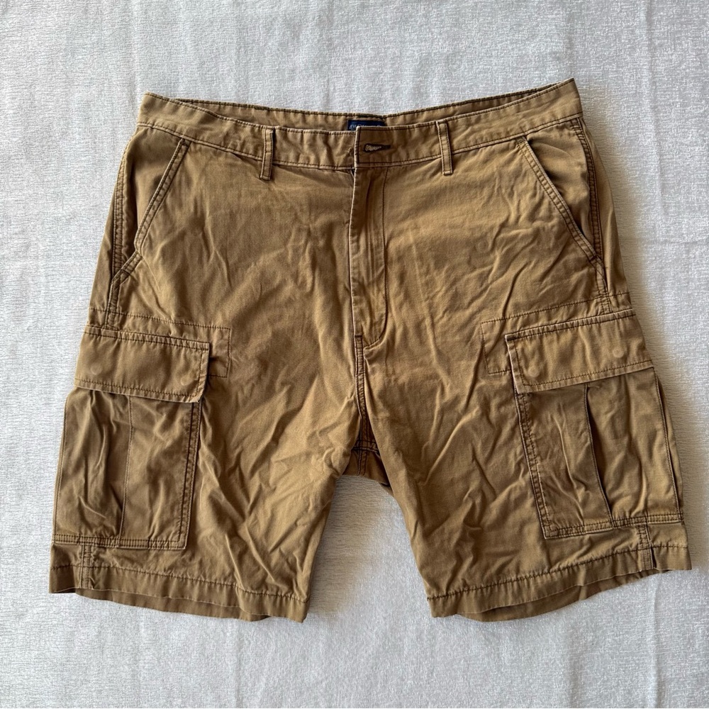 Levi’s Cargo Shorts Mens 36 Brown Khaki Utility Cotton‎ Casual Pockets